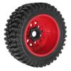1/8 1/10 RC Short Course Truck Tires 4.96" OD Monster Truck Tires 12/14/17mm Hex Fit for 1:8 Off Road Truck Car Traxxas Slash 2WD 44 Rc4wd Arrma Mojave4S Senton Axial Losi Redcat (red) view 4