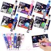 24 Pack Valentines Day Gifts for Kids Classroom, Valentine Cards with Galaxy Space Theme 10-in-1 Multicolor Pens, Valentines Classroom Exchange Gifts, Valentines School Party Favors for Boys Girls view 1