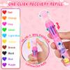 24 Pack Valentines Day Gifts for Kids Classroom, Valentine Cards with Galaxy Space Theme 10-in-1 Multicolor Pens, Valentines Classroom Exchange Gifts, Valentines School Party Favors for Boys Girls view 3
