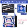 Blue Mahjong Mat for Table with 4 Racks - Anti Slip Mats for Card Poker Playing Board Game Tabletop Gaming - Noise Reduction Foldable Mah jongg Table Cover - Rectangle Mahjong Pad (32" x 32") view 2