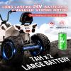 24V Kids ATV, Hetoy Electric 4WD Quad Ride-on Vehicle, Dual 80w Motors, 7AHx2 High-Capacity Batteries, Handlebar Accelerator, EVA Rubber Tires, Full Metal Suspension, LED Lights view 3