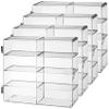 4PCS Display Case 4x2x2' Stackable Transparent Model Car Display Case with Secure Door Waterproof & Dustproof Car for Toy Collectors view 1
