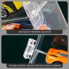 4PCS Display Case 4x2x2' Stackable Transparent Model Car Display Case with Secure Door Waterproof & Dustproof Car for Toy Collectors view 2
