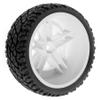 1/10 RC Short Course Truck Tires and Wheels with 12mm 14mm 17mm Hex 110mm 1/8 Rubber Tyres for 1/10 RC Truck ARRMA ARA3521T3 Traxxas 68154-4-GRN - Slash BL-2S (White) view 4