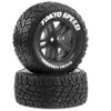 1/10 RC Short Course Truck Tires and Wheels with 12mm 14mm 17mm Hex 110mm 1/8 Rubber Tyres for 1/10 RC Truck ARRMA ARA3521T3 Traxxas 68154-4-GRN - Slash BL-2S (Black) view 3