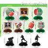 10 PCS Football Party Decorations - Football Table Centerpiece Honeycomb Table Toppers for Football Birthday Party, Game Night & Desktop Football Theme Decor view 2