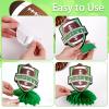 10 PCS Football Party Decorations - Football Table Centerpiece Honeycomb Table Toppers for Football Birthday Party, Game Night & Desktop Football Theme Decor view 3