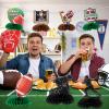 10 PCS Football Party Decorations - Football Table Centerpiece Honeycomb Table Toppers for Football Birthday Party, Game Night & Desktop Football Theme Decor view 4