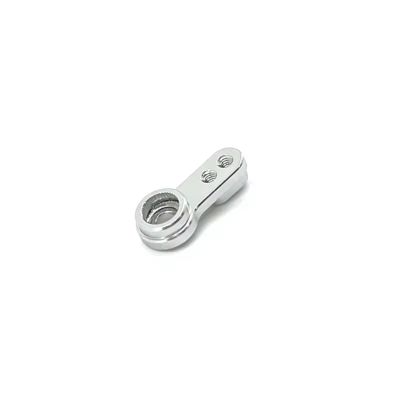 Rc Upgrade Spare For FMS For FCX24 1/24 Metal Servo Arm Horn RC Crawler Car Upgrade Parts Spare Accessories(Silver)