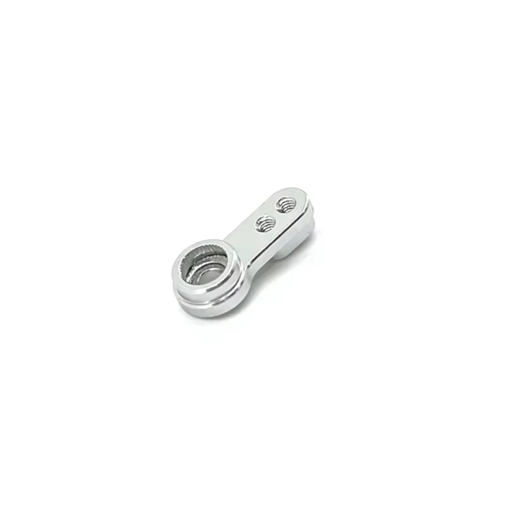 Rc Upgrade Spare For FMS For FCX24 1/24 Metal Servo Arm Horn RC Crawler Car Upgrade Parts Spare Accessories(Silver)