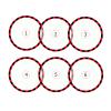6 PCS Objective Point Marker (Red Color) & Blessing Tracker Compatible with WH40k view 2