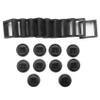 Bloepum Coin Display Box - Set of 40 3D Floating Frame Display Holder with Stands, Black, 2.75 X 2.75 X 0.75 Inches view 2