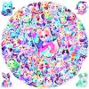 100 Pcs Cute Rainbow Dog Stickers for Kids Girls Adults,Kawaii Puppy Vinyl Decals Pack, Waterproof Cartoon Puppy Sticker for Water Bottle,Laptop,Luggage,Teaching Rewards, Pet Party Favors view 1