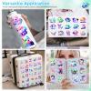 100 Pcs Cute Rainbow Dog Stickers for Kids Girls Adults,Kawaii Puppy Vinyl Decals Pack, Waterproof Cartoon Puppy Sticker for Water Bottle,Laptop,Luggage,Teaching Rewards, Pet Party Favors view 3