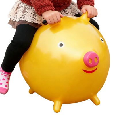 Genrico Jumping Balls Ears Design Animated Animals PV Outdoor Toy Sensory Toys Jumping Ball, for Children 4+ Years, Home, School, Travel, Patios, Porches, Gardens