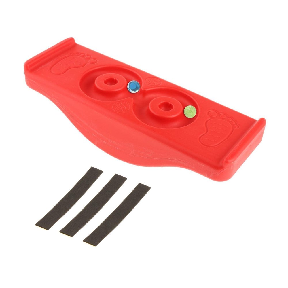 RNXRZANK Wobble Balance Board Kids Rocker Board Toy W/Antislip Strip, Red