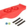 RNXRZANK Wobble Balance Board Kids Rocker Board Toy W/Antislip Strip, Red view 2