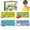 PuzzleRacer Kids Car Track Set  Educational DIY Electric Race Car Puzzle Track Toy, Flexible Railway Track Building Set for Boys & Girls, Creative STEM Learning Gift for Ages 3+ (100pcs) view 1