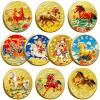 10 Pcs Chinese Horse Coin 2026 Year of The Horse Zodiac Coin Gold Chinese Lucky Coin for Lunar Year Zodiac Blessing Souvenir Gifts with Protective Case view 1
