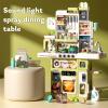 101Pcs/Set Kids Kitchen Playset, Toddler Play Kitchen Set with Sound Stove, Lights, Music, Faucet, Sink, and Play Food, Pretend Toy for Toddlers (Green) Green 1 view 2