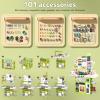 101Pcs/Set Kids Kitchen Playset, Toddler Play Kitchen Set with Sound Stove, Lights, Music, Faucet, Sink, and Play Food, Pretend Toy for Toddlers (Green) Green 1 view 4