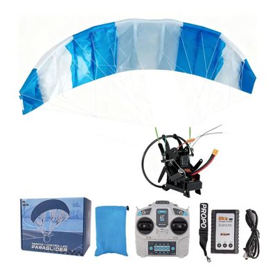 RCTRORCARY 2.4G RC Stunt Paraglider Airplane for Adults, 128cm Wingspan Foldable, High Altitude Stunt Flying Paraglider Gift for Outdoors Flying Adventures, Nylon Canopy - RTF Version