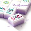 American Mahjong Tile Set, 160 Purple 4 Layer Mah Jong GameTiles with Tile Bag, Gift-Ready Storage Box, 4 Dice with Pouch, Mahjong Travel Tiles Set, Western Mah Jongg, Majong, Majiang view 2