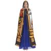 HJFCZH cartoon oversized burgers Printing Halloween Adult Hooded Cloak is a super large, comfortable, and durable cloak view 2