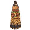 HJFCZH cartoon oversized burgers Printing Halloween Adult Hooded Cloak is a super large, comfortable, and durable cloak view 4