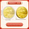 10 Pcs Chinese Horse Coin 2026 Year of The Horse Zodiac Coin Gold Chinese Lucky Coin for Lunar Year Zodiac Blessing Souvenir Gifts with Protective Case view 3