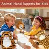 4 PCS 11 Inch Animal Hand Puppet Set Soft Realistic Wild Plush Puppets Toys Tiger, Lion, Giraffe, Elephant Puppet for Kids Ages 1-3, 4-8 and Adult to Tell Stories and Role Play view 4