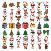 100 Pcs Christmas Stickers, Cute Christmas Decorative Stickers, Vinyl Waterproof Holiday Decorations, Bulk Crafts Decorations for Laptop Water Bottle Card view 2