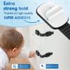 10 Pack Cabinet Locks Baby Proofing, SOGUDE Child Proof Cabinet Locks with 3M Adhesive Child Safety Locks for Refrigerator, Doors, Drawer Locks No Drilling, Cabinet Locks for Babies- Black view 3