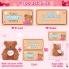 24 Pack Valentines Day Cards for Kids School, 2 in 1 Eraser Pencil Sharpener Bear Toys with Valentine Cards, Classroom Exchange Prizes Party Favor, Ideal Valentines Rewards Gifts for Boy Girls view 4