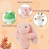 4 PCS 11 Inch Farm Animal Hand Puppet Set Soft Realistic Plush Puppets Toys Goat, Pig, Rabbit, Frog Puppet for Kids Ages 1-3, 4-8, Toddlers and Adults to Tell Stories and Role Play view 3