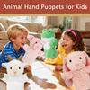 4 PCS 11 Inch Farm Animal Hand Puppet Set Soft Realistic Plush Puppets Toys Goat, Pig, Rabbit, Frog Puppet for Kids Ages 1-3, 4-8, Toddlers and Adults to Tell Stories and Role Play view 4