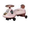 Wiggle Car Wiggle Car Music Light Anti-Rollover Swing Car Silent Flash Wheel Twist Turn Wiggle Movement to Steer for Ages 2 Years and Up Twisting Cars(Pink,Normal Wheel) view 1