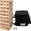 GSE Games & Sports Expert 54-Piece Tumble Timber Set (Up to 3.75FT), Pine Wood Tumble Tower Game with Dice Set - Classic Block Stacking Board Game for Adults Outdoor view 1