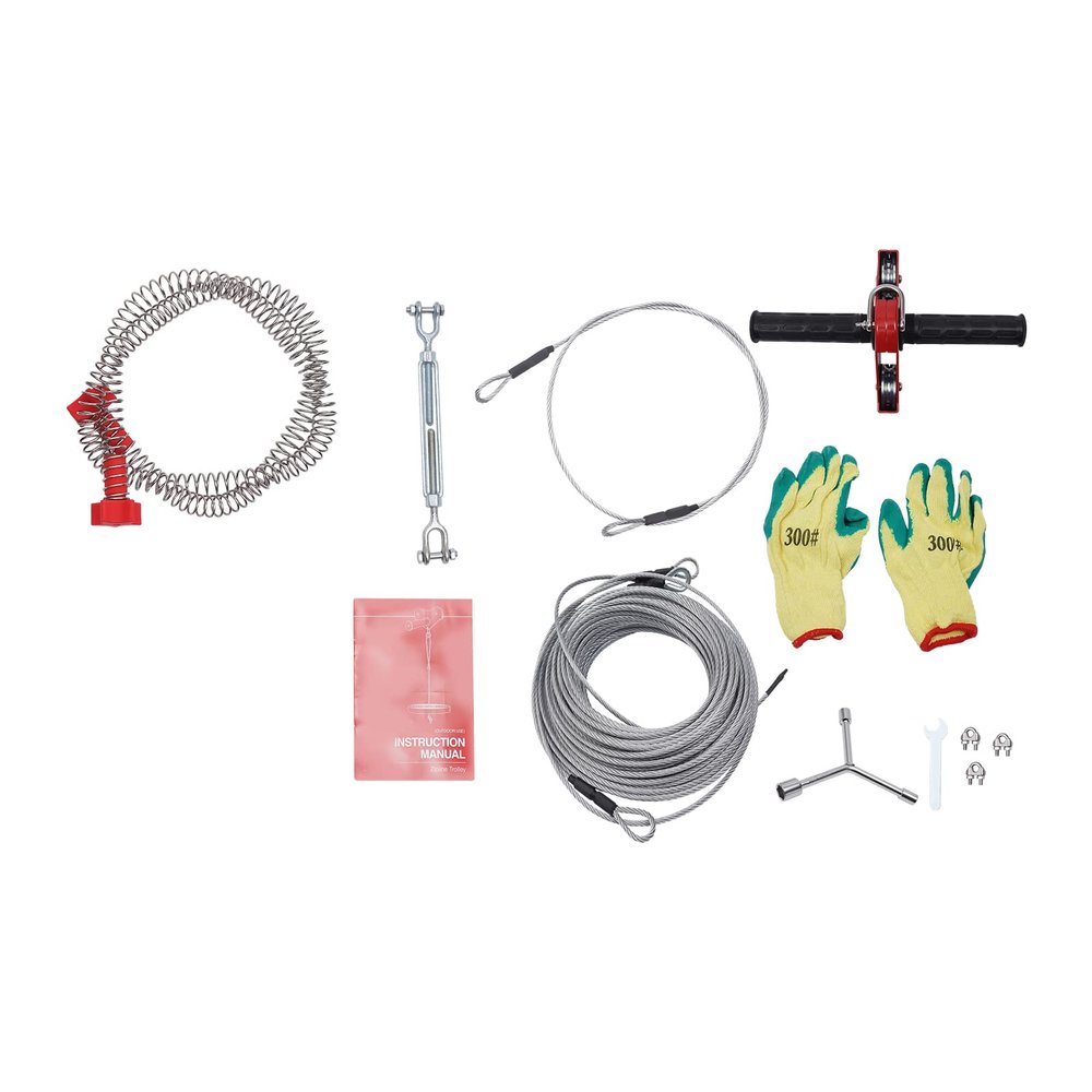 LpqOxnm 160ft Zip Line Kit, 330lbs Load Kids Zipline Kit with Multifunctional Seat Stainless Steel Spring Brake for Home Backyards Parks Camping Playgrounds