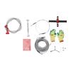 LpqOxnm 160ft Zip Line Kit, 330lbs Load Kids Zipline Kit with Multifunctional Seat Stainless Steel Spring Brake for Home Backyards Parks Camping Playgrounds view 1