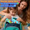 Minecftoy Magnetic Blocks Mini Travel Essentials Toddler Toys with Case Set, Kids Magnet Building Blocks Sensory Montessori Autism Toys for 3+ Boys & Girls Birthday Gifts view 2