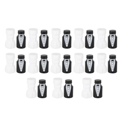 Pissente Wedding Bubble Bottles, Plastic Bride and Groom Shaped Bubble Wands, 26PCS for Celebrations and Party Favors, for Weddings and Anniversaries