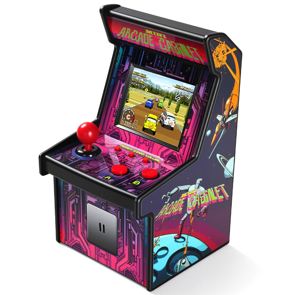 16 Bit Handheld Retro Games Console for Kids Adults, 8-Way Joystick,2.5'' Large Screen Preloaded 220 HD Classic Retro Video Games,,Gift for Kids 4-12