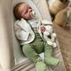 Anano 18 Inch Full Silicone Realistic Reborn Baby Doll Boy - Lifelike Posable Newborn Baby Doll with Accessories, Real Life Full Body Silicone Babys Dolls for Kids Role Playing & Xmas Gift view 2