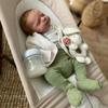 Anano 18 Inch Full Silicone Realistic Reborn Baby Doll Boy - Lifelike Posable Newborn Baby Doll with Accessories, Real Life Full Body Silicone Babys Dolls for Kids Role Playing & Xmas Gift view 3