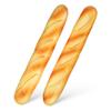 FAVOMOTO 2PCS Artificial French Long Bread Loaf, French Baguette Photo Props Fake Dessert Cake Food Pretend Model Display for Photography Prop Kitchen Decoration view 1