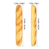 FAVOMOTO 2PCS Artificial French Long Bread Loaf, French Baguette Photo Props Fake Dessert Cake Food Pretend Model Display for Photography Prop Kitchen Decoration view 2