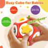 Chilvil Busy Cube Busy Board for 1 Year Old, Easter Basket Stuffer Gift Montessori Sensory Toys Airplane Car Travel Activities for 12-18 Month Boy Girl Gifts Valentine Day's Gifts for Baby Toddler view 2