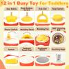 Chilvil Busy Cube Busy Board for 1 Year Old, Easter Basket Stuffer Gift Montessori Sensory Toys Airplane Car Travel Activities for 12-18 Month Boy Girl Gifts Valentine Day's Gifts for Baby Toddler view 4
