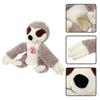 BRIGHTFUFU Realistic Sloth Animal Hand Puppet for Educational Interactive Plush Hand Puppet for Storytelling Companion Bonding Play Doll Gray Sloth view 4